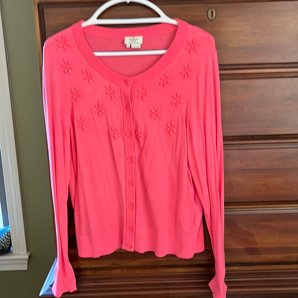 Cardigan Sweater by Kate Spade with decorations